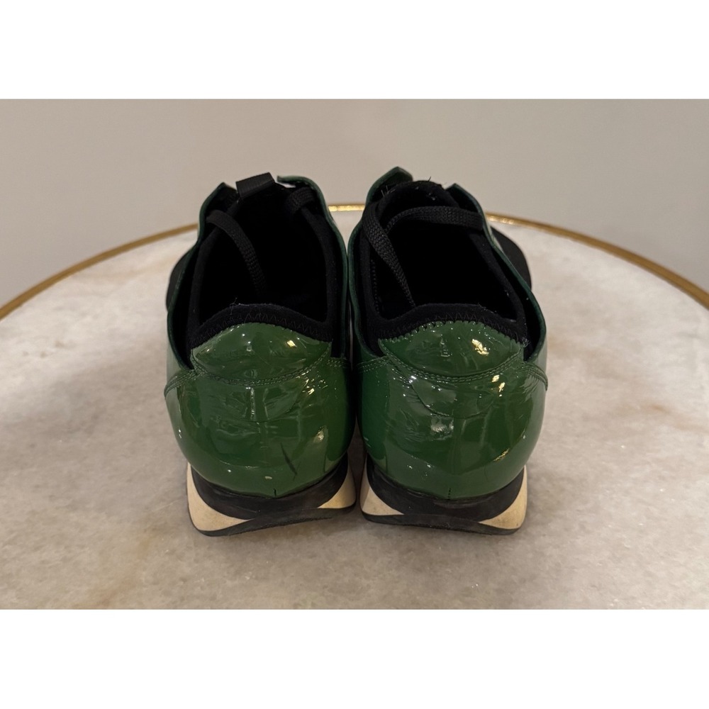 Balenciaga Race Runner Green Patent Leather Mesh Sneakers, Men's 40 - Picture 5 of 9